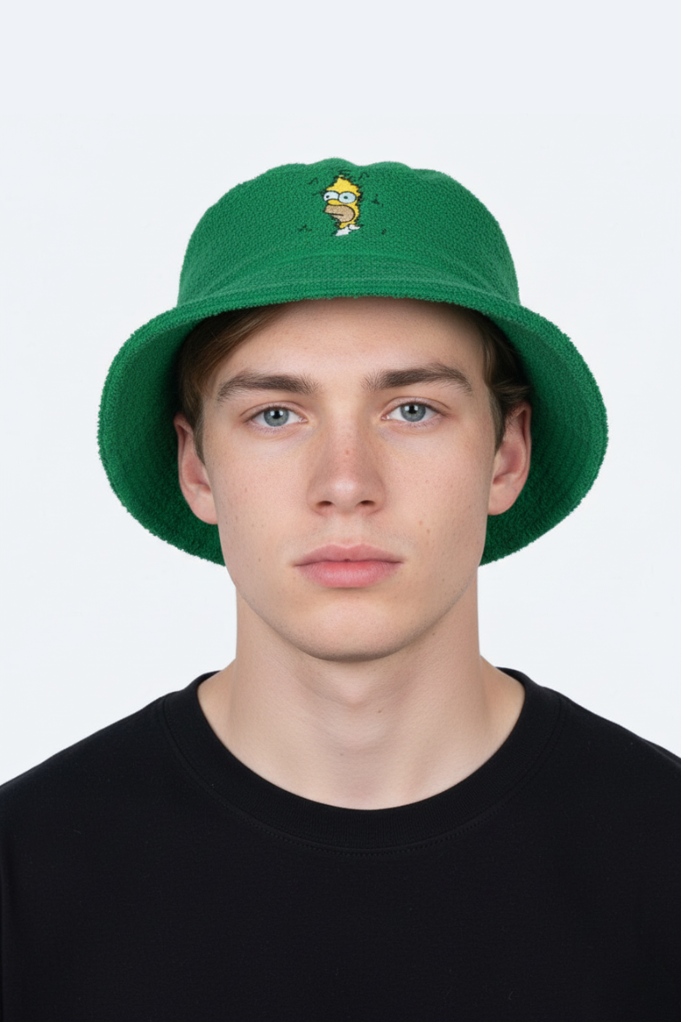 Homer in the Bushes Unisex Bucket Hat
