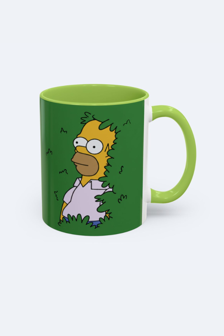 Homer in the Bush Accent Coffee Mug