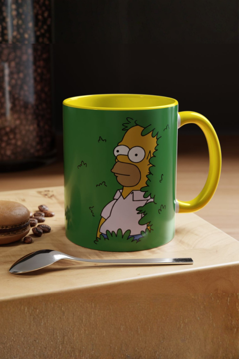 Homer in the Bush Accent Coffee Mug